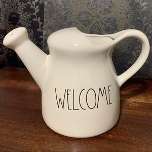 RAE DUNN WELCOME WATERING CAN